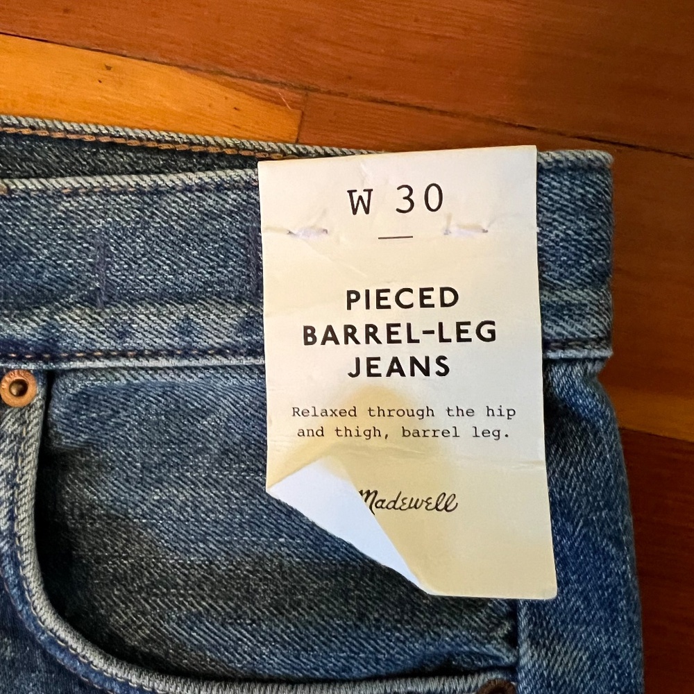 Madewell Pieced Barrel Women Jeans - Picture 6 of 13